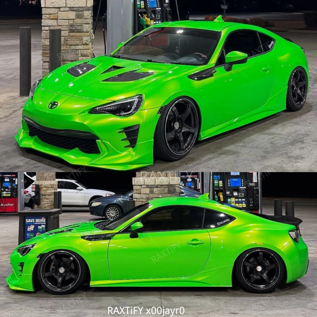 Color Shift Neon Gold Green Vinyl Wrap