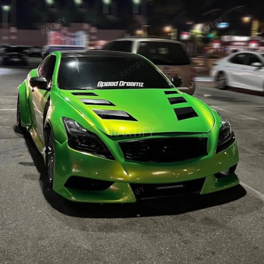 Color Shift Neon Gold Green Vinyl Wrap