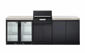 Crossray TCEK-17 eXtreme Electric Outdoor BBQ Kitchen with Double Door Fridge