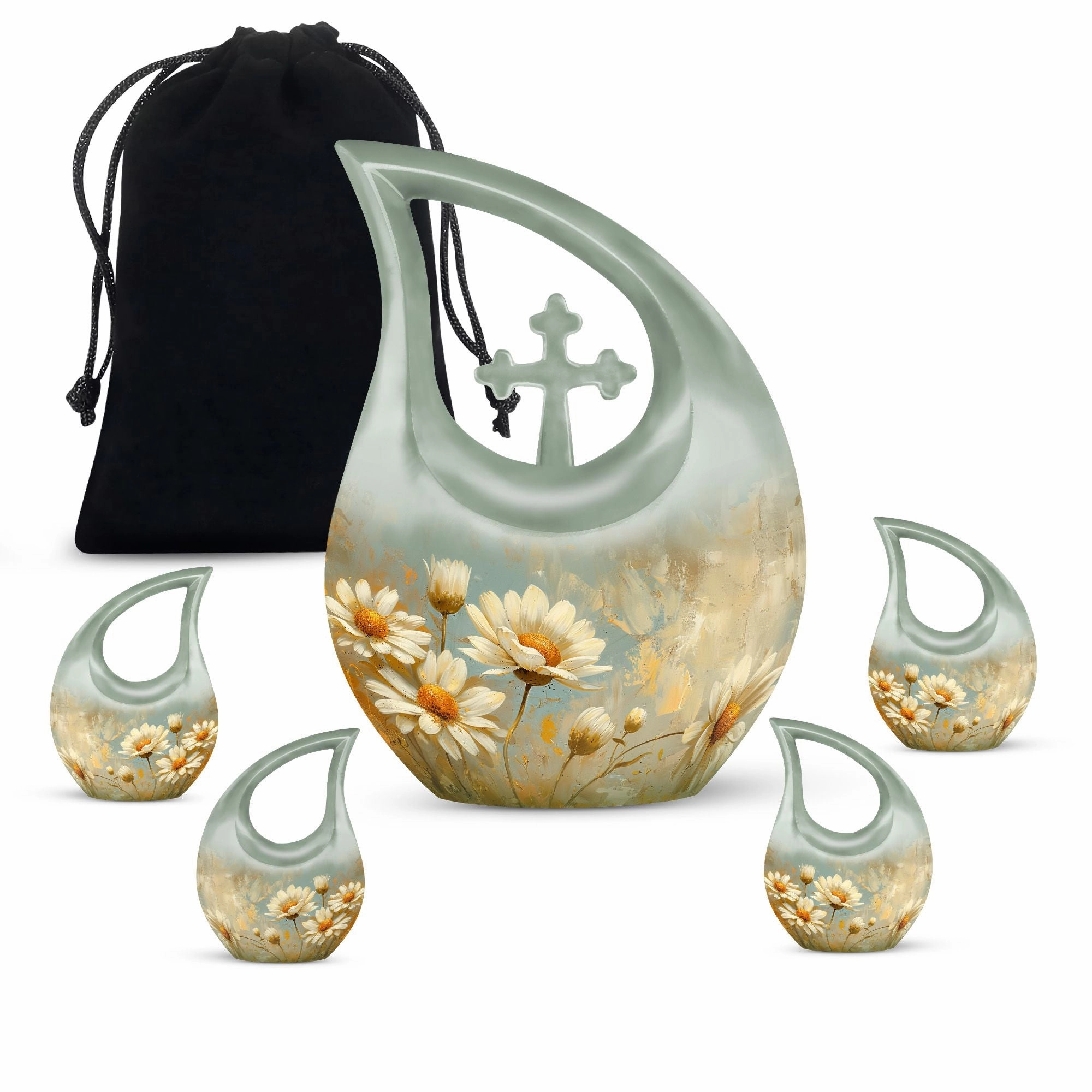 Dance Of Daisies - Memorial Urn for Cherished Remembrance