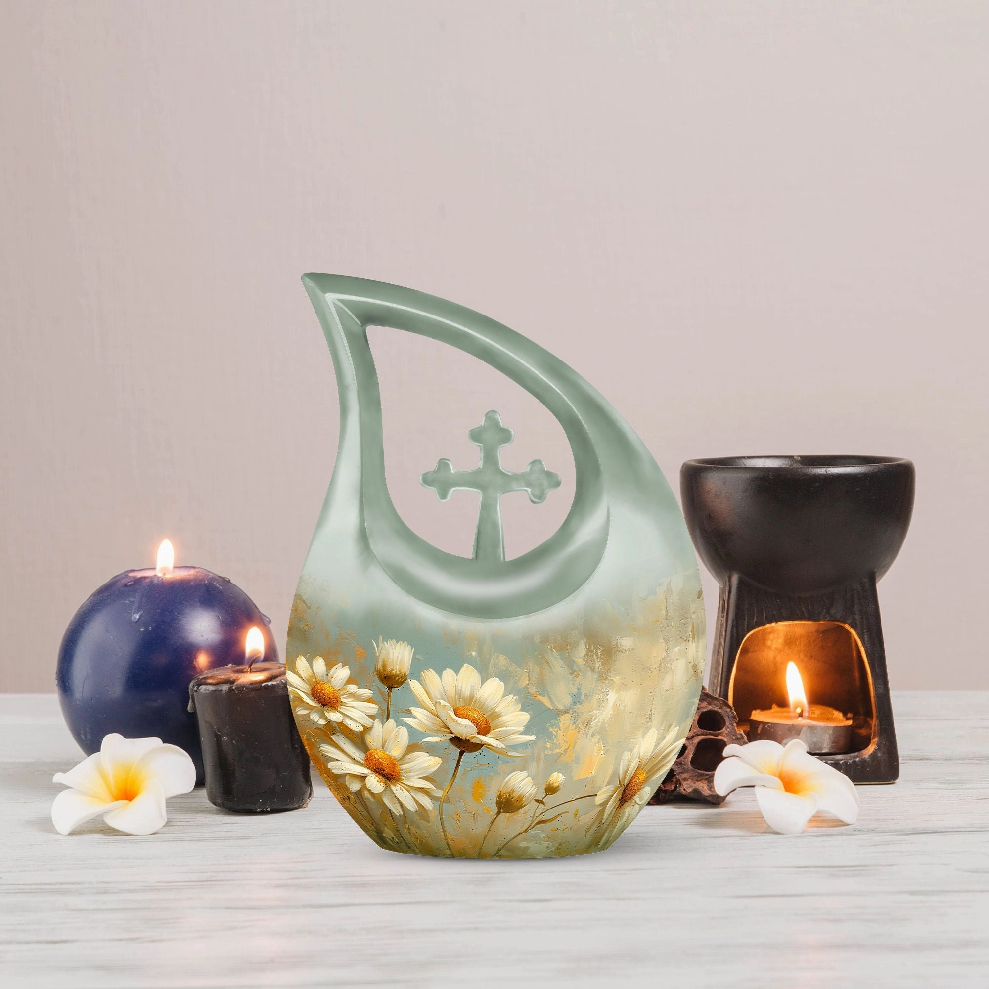 Dance Of Daisies - Memorial Urn for Cherished Remembrance