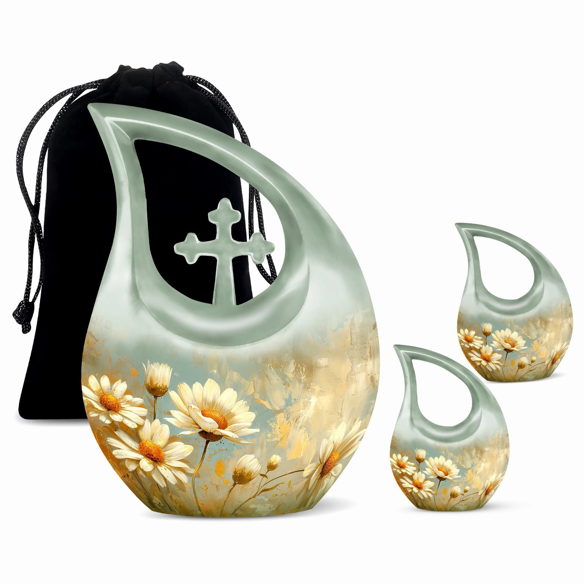 Dance Of Daisies - Memorial Urn for Cherished Remembrance