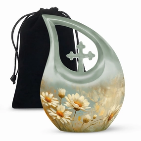 Dance Of Daisies - Memorial Urn for Cherished Remembrance
