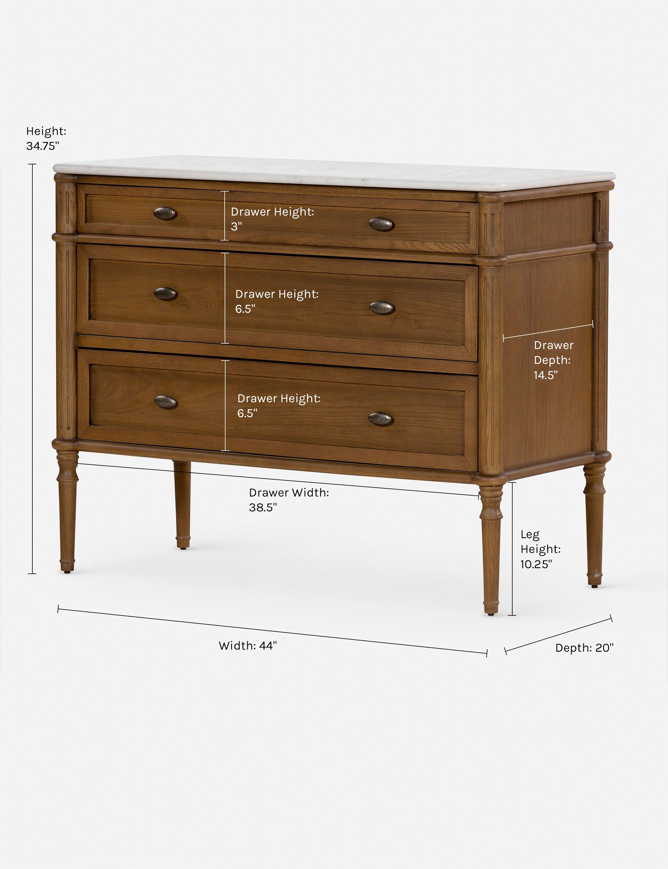 Delancey 3-Drawer Dresser