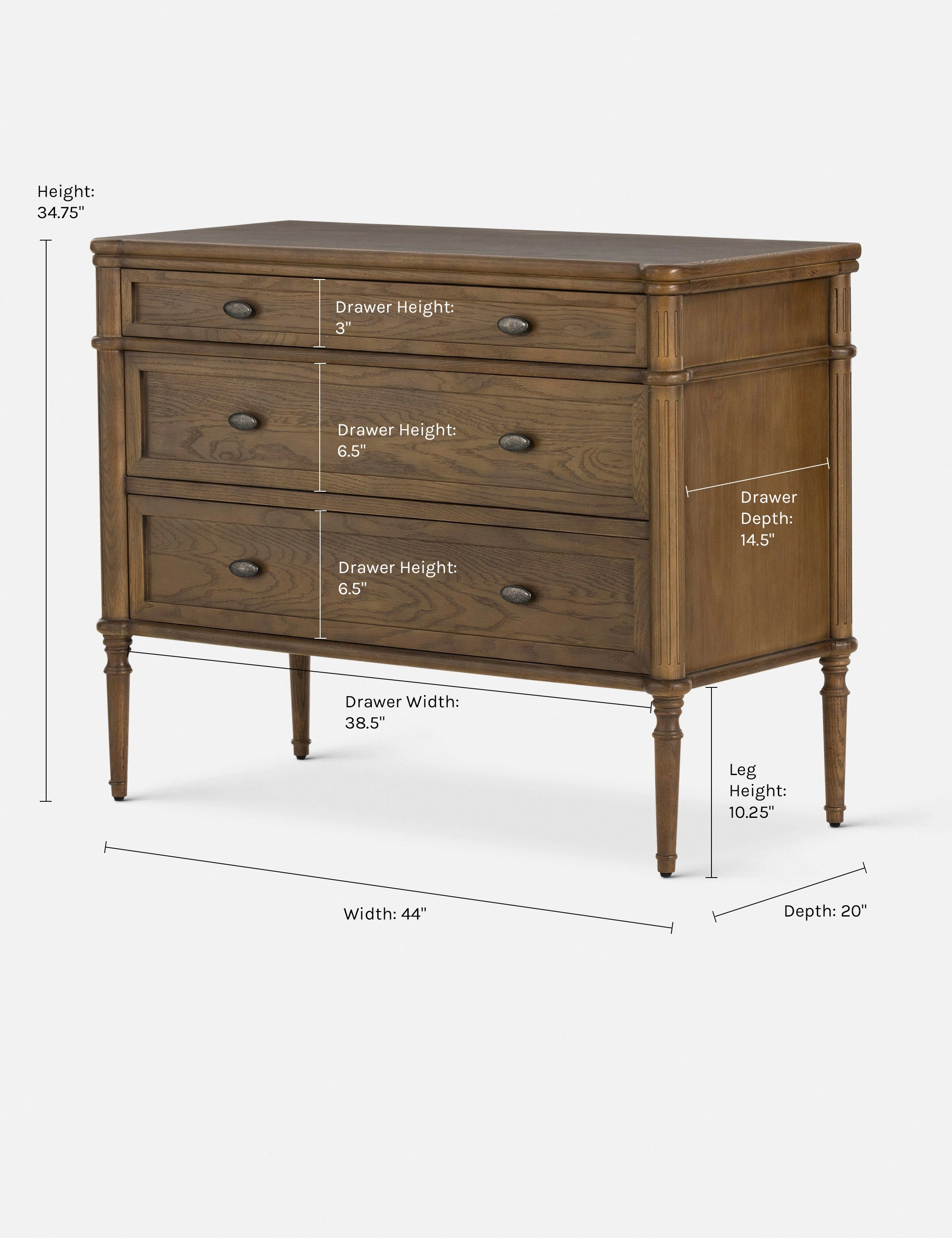 Delancey 3-Drawer Dresser