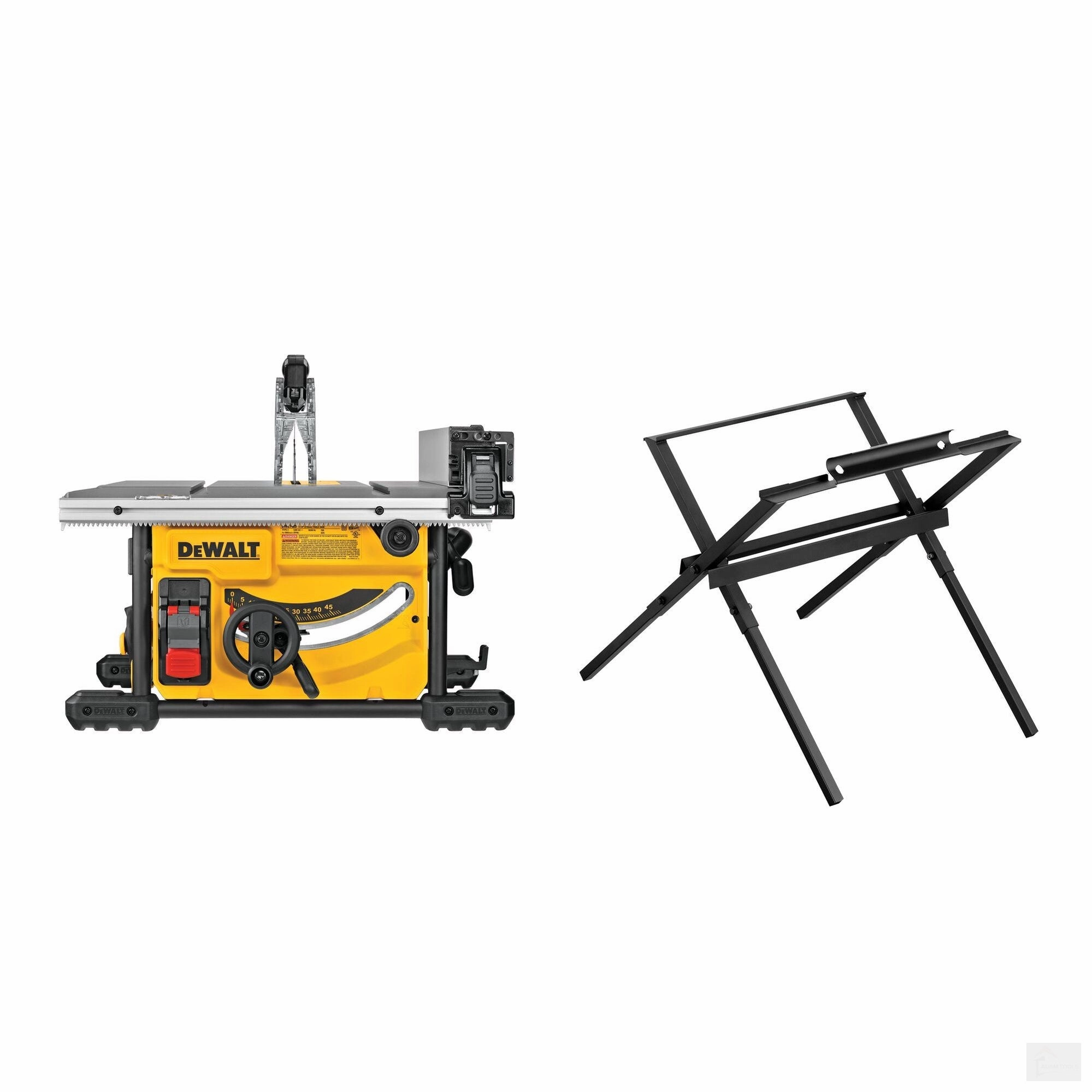 Dewalt 15 Amp Corded 8-1/4 in. Compact Jobsite Tablesaw with Stand (DWE7485WS)
