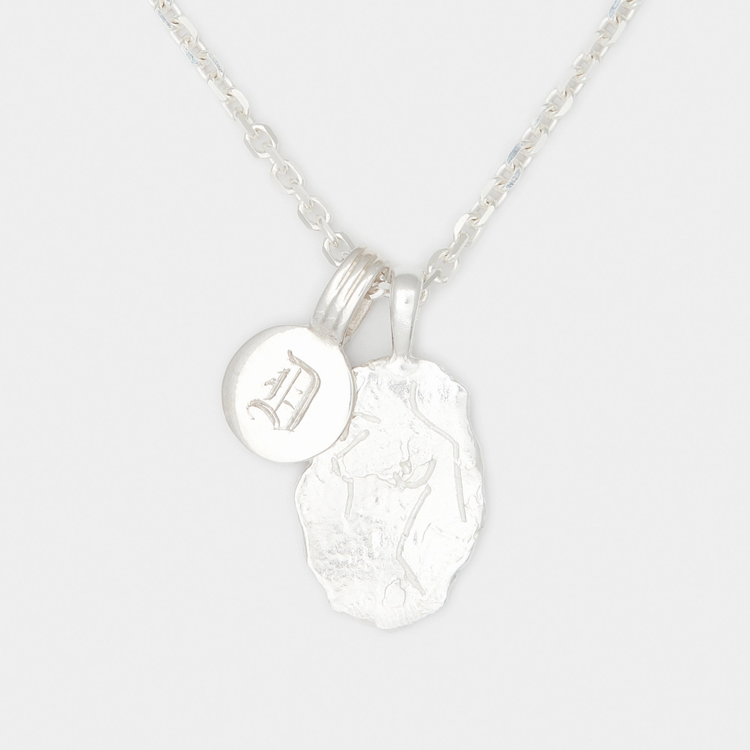 Dieu créa Medallion Combo Necklace in Silver
