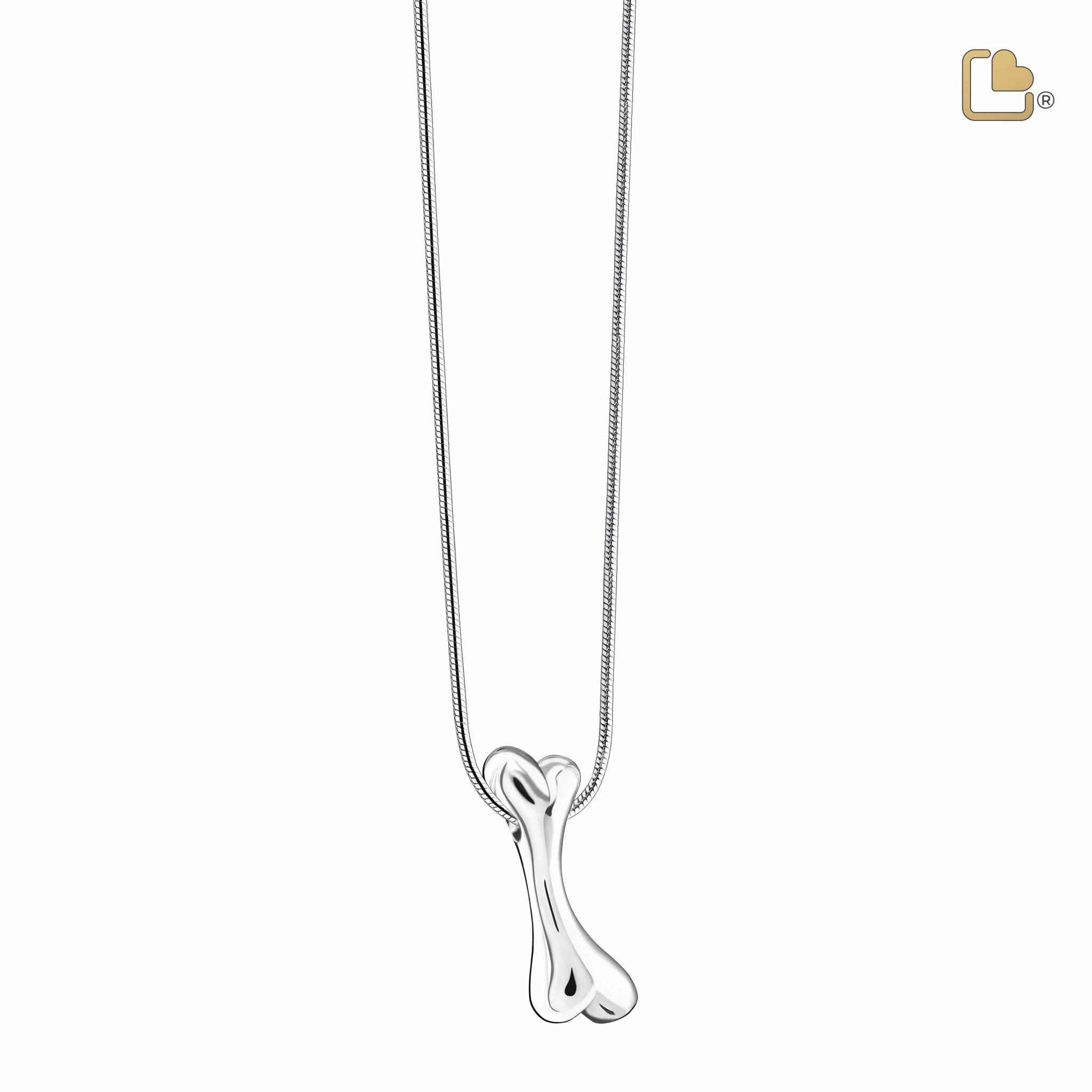 Dog Bone Sterling Silver Cremation Pendant