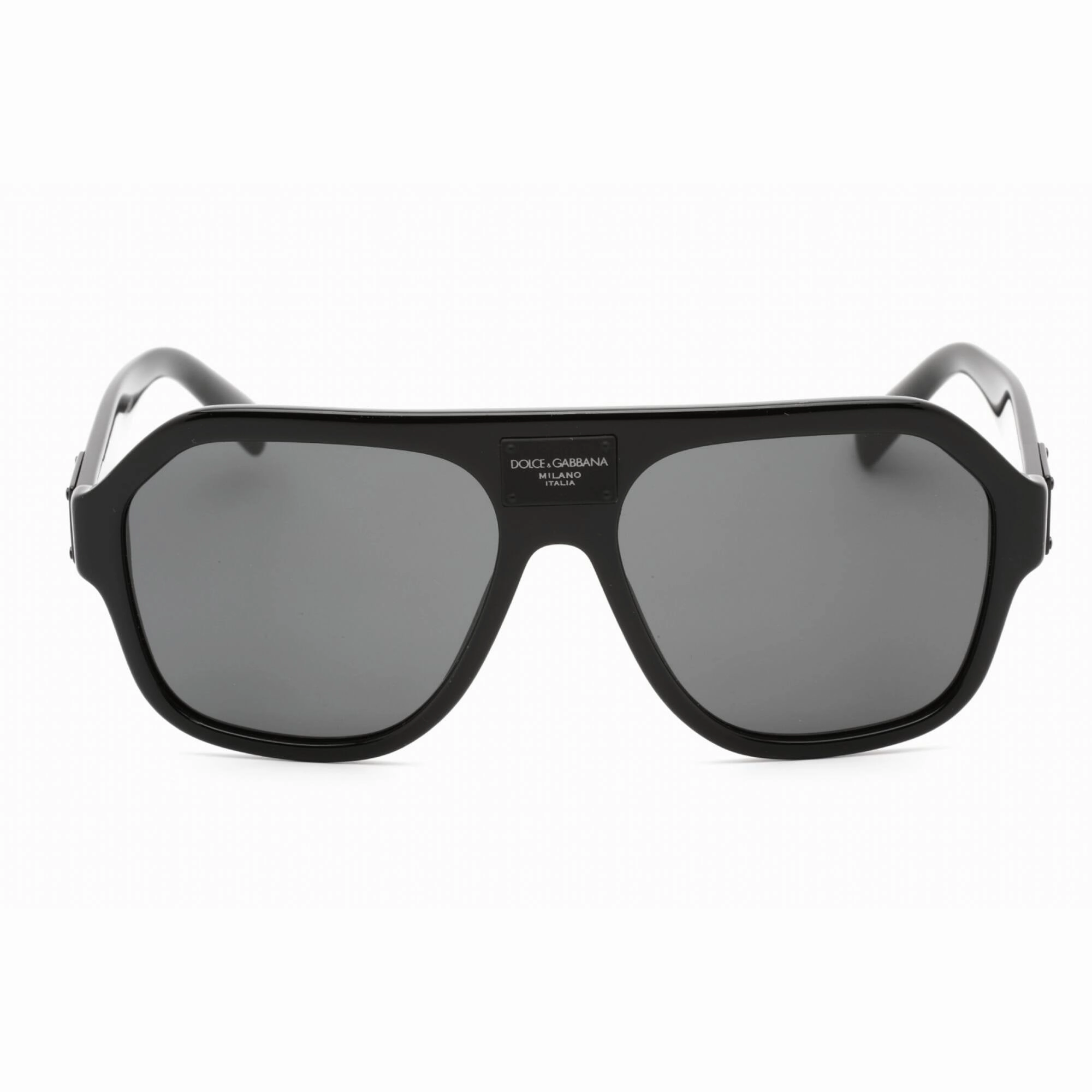 Dolce & Gabbana Men's Sunglasses - Black Aviator Shape Full Rim Frame | 0DG4433 501/87