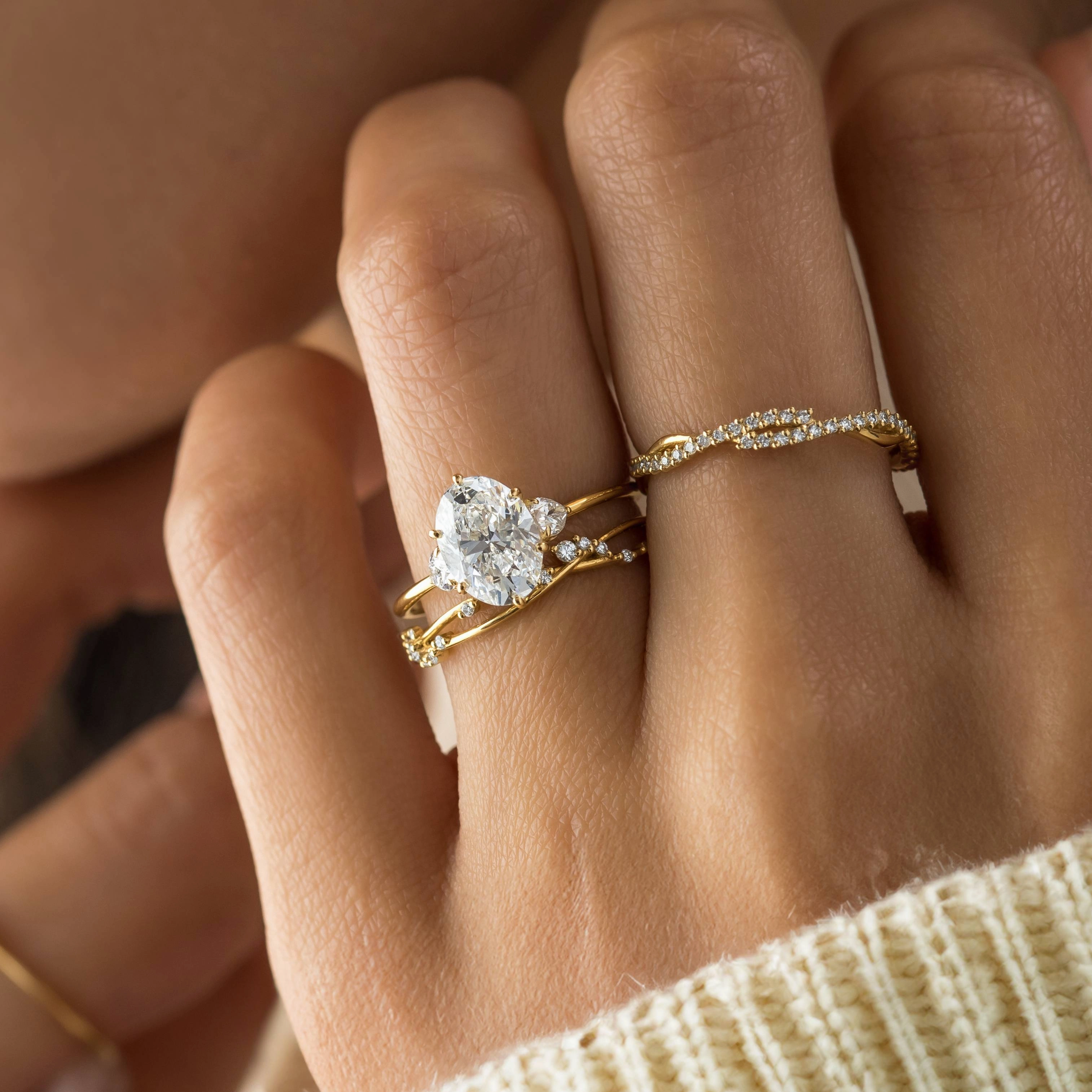 Duet Ring, 1.80ct. Natural Oval Cut