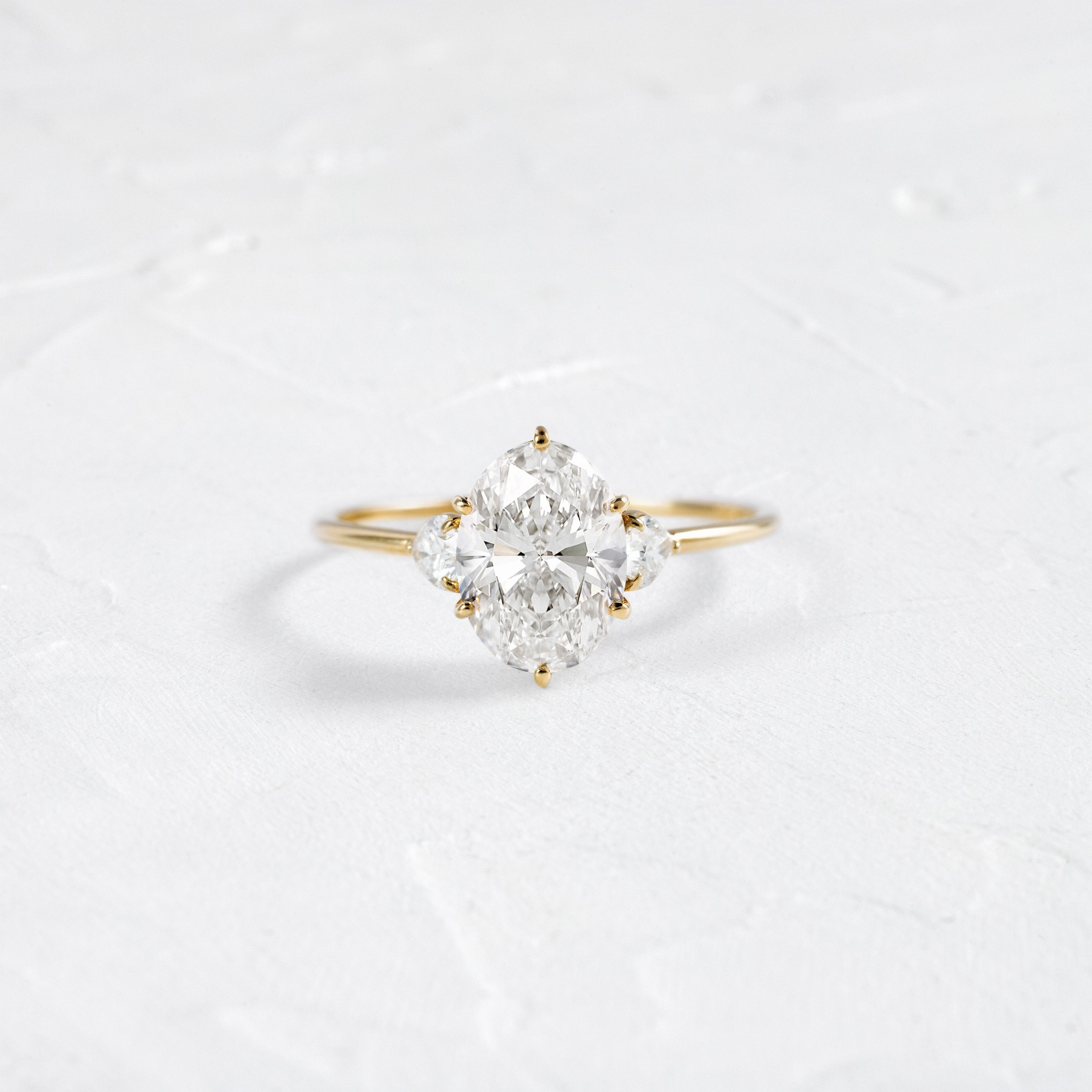 Duet Ring, 1.80ct. Natural Oval Cut