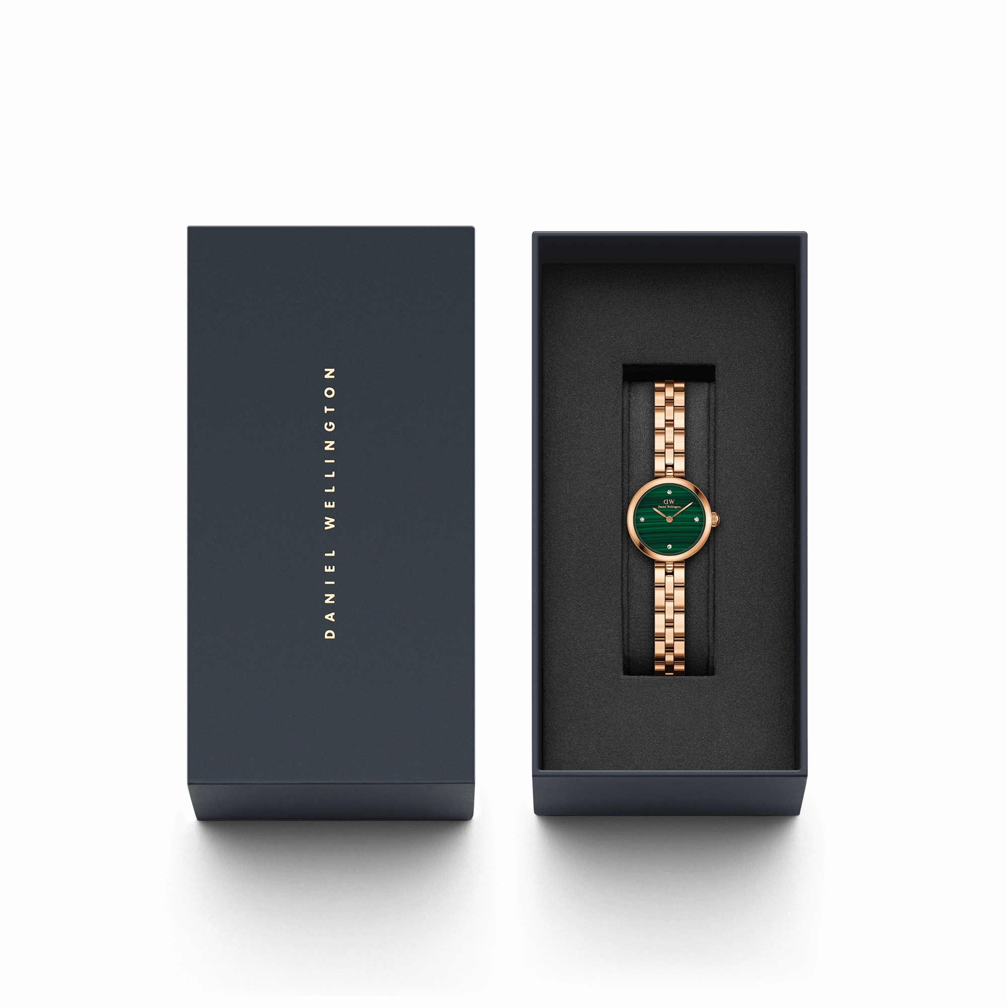 Elan Lumine Malachite Rose Gold