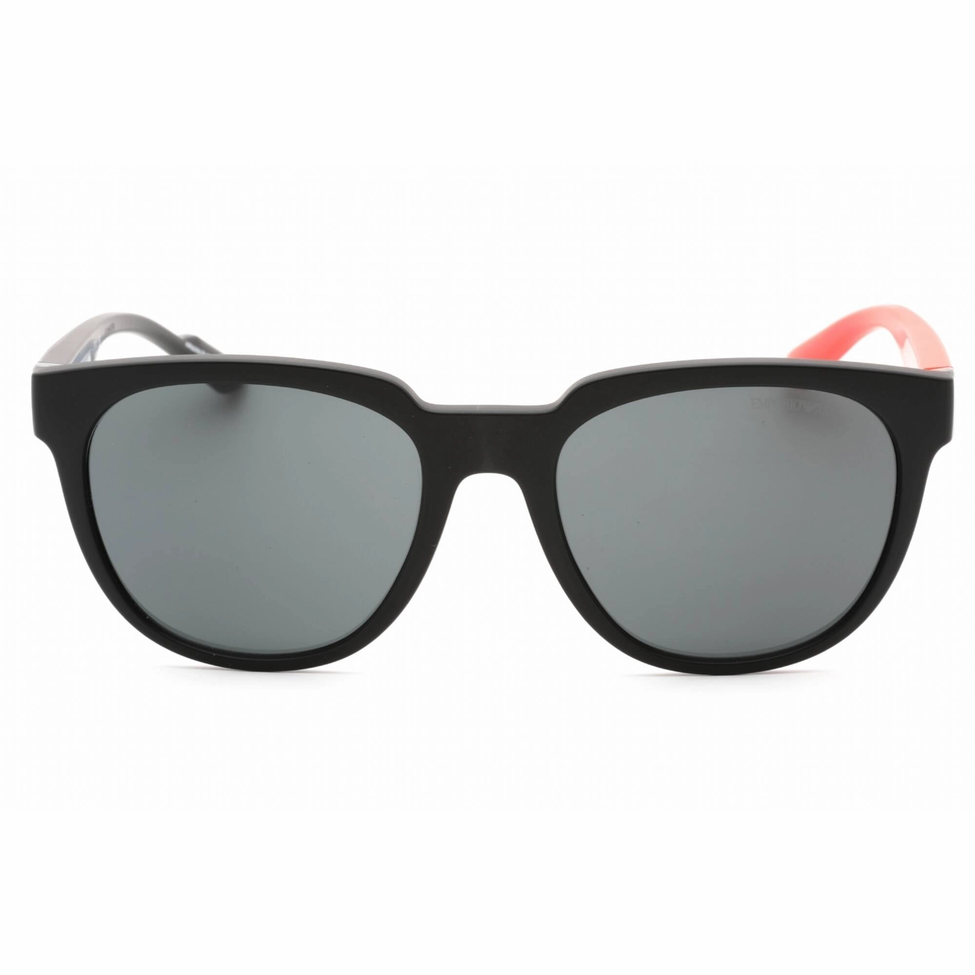 Emporio Armani Men's Sunglasses - Matte Black Plastic Oval Frame | 0EA4205 500187
