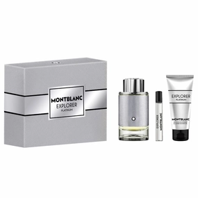 Explorer Platinum by Mont Blanc 100ml EDP 3pc Gift Set