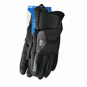 Free Country Men's Touchscreen Compatible Insulated Warm Softshell Glove (Black, S/M)