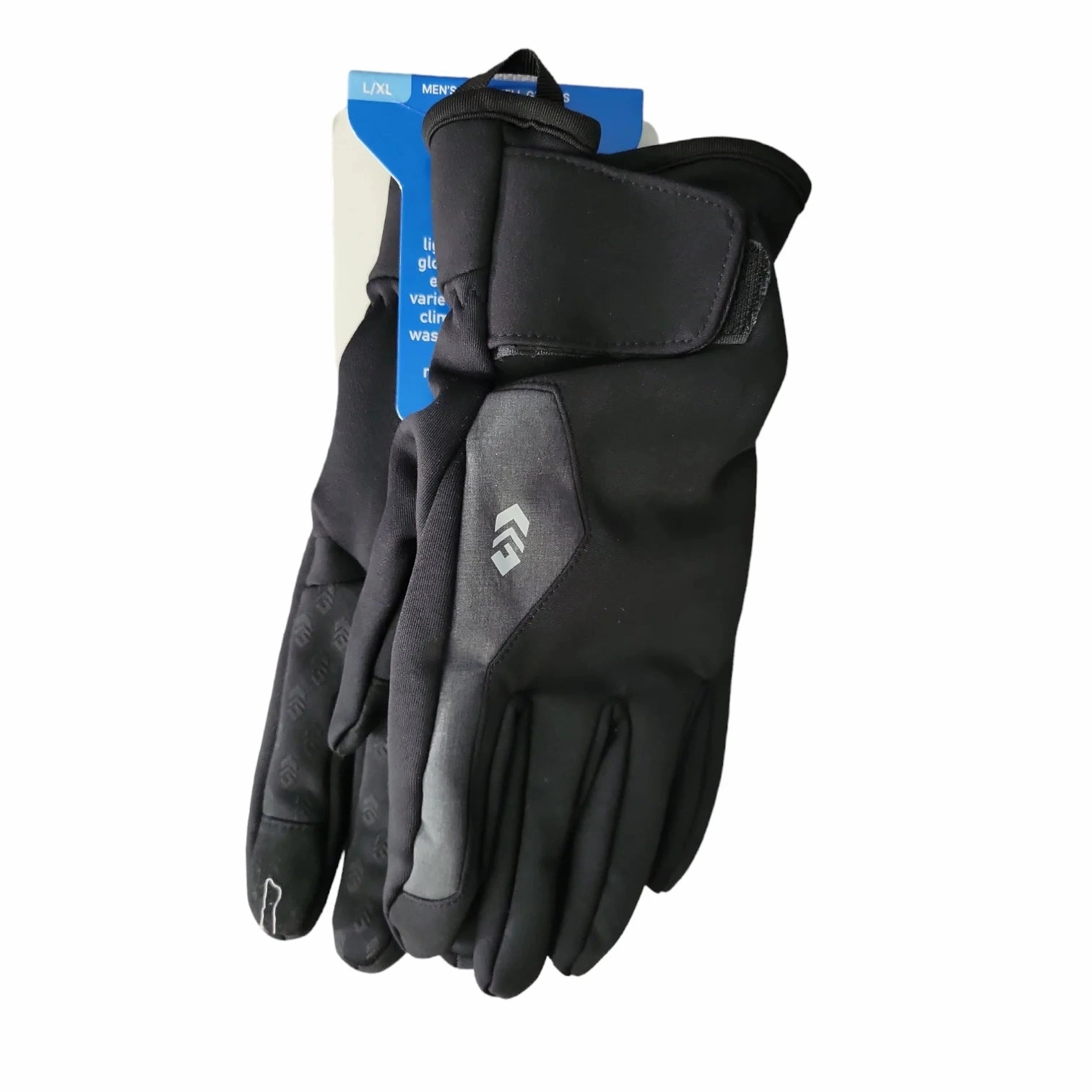 Free Country Men's Touchscreen Compatible Insulated Warm Softshell Glove (Black, S/M)