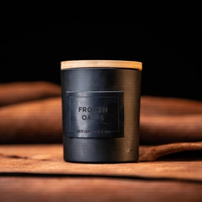 Frozen Oasis - Smolder Luxe Masculine Scented Leather Patch Candle