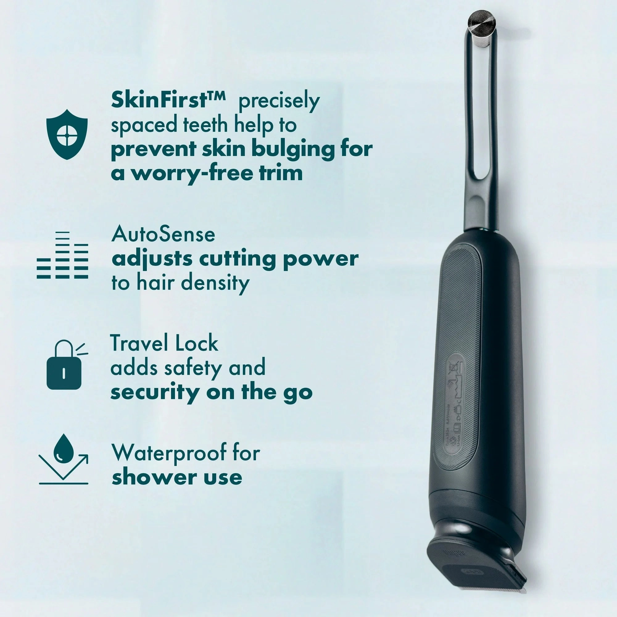 Gillette i7 Intimate Men's Premium Pubic Hair Trimmer with Intimate Razor, Body Hair Trimmer for Men Grooming Kit