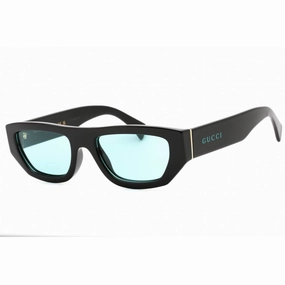 Gucci Men's Sunglasses - Black Rectangular Full Rim Plastic Frame | GG1134S 004