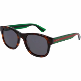 Gucci Men's Sunglasses - Havana Acetate Full Rim Frame Grey Lens | GG0003SN 003