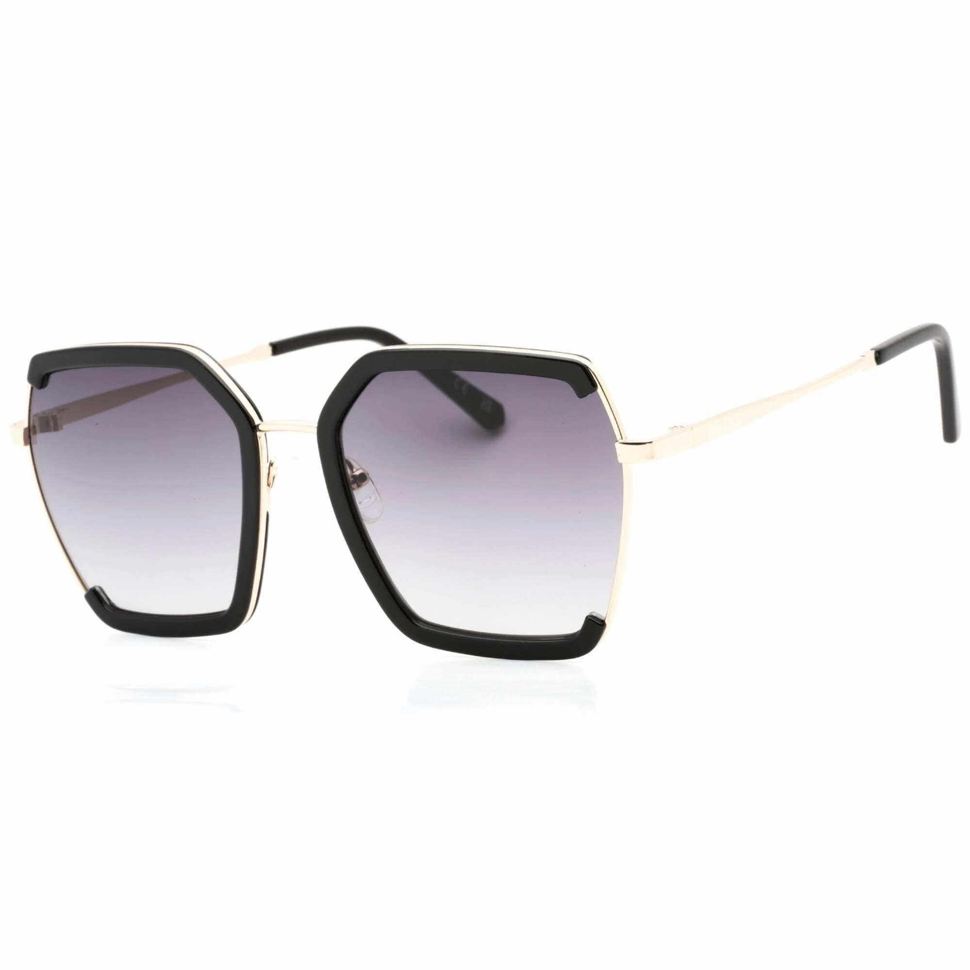 Guess Factory Women's Sunglasses - Shiny Black Full Rim Butterfly Frame | GF0418 01B