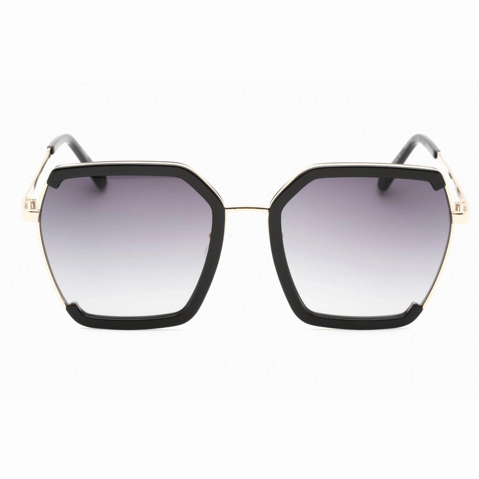 Guess Factory Women's Sunglasses - Shiny Black Full Rim Butterfly Frame | GF0418 01B