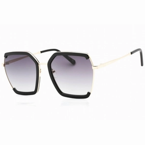 Guess Factory Women's Sunglasses - Shiny Black Full Rim Butterfly Frame | GF0418 01B