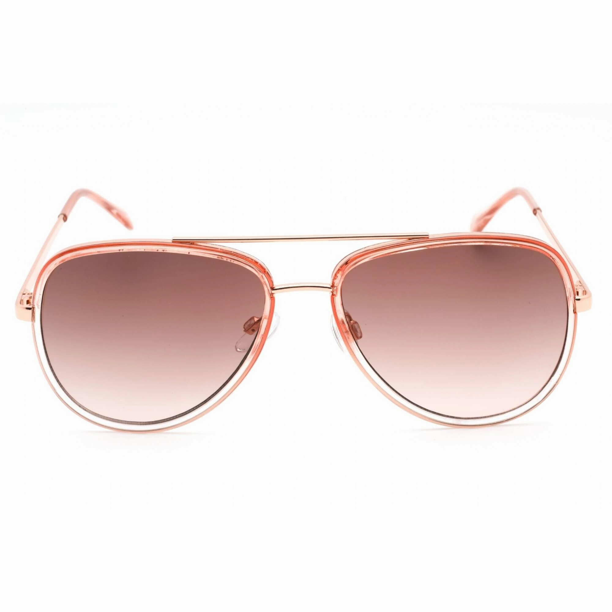 Guess Factory Women's Sunglasses - Shiny Pink Frame Gradient Smoke Lens | GF0417 72B