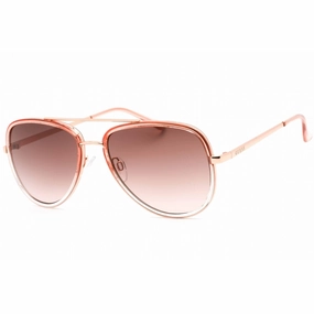 Guess Factory Women's Sunglasses - Shiny Pink Frame Gradient Smoke Lens | GF0417 72B