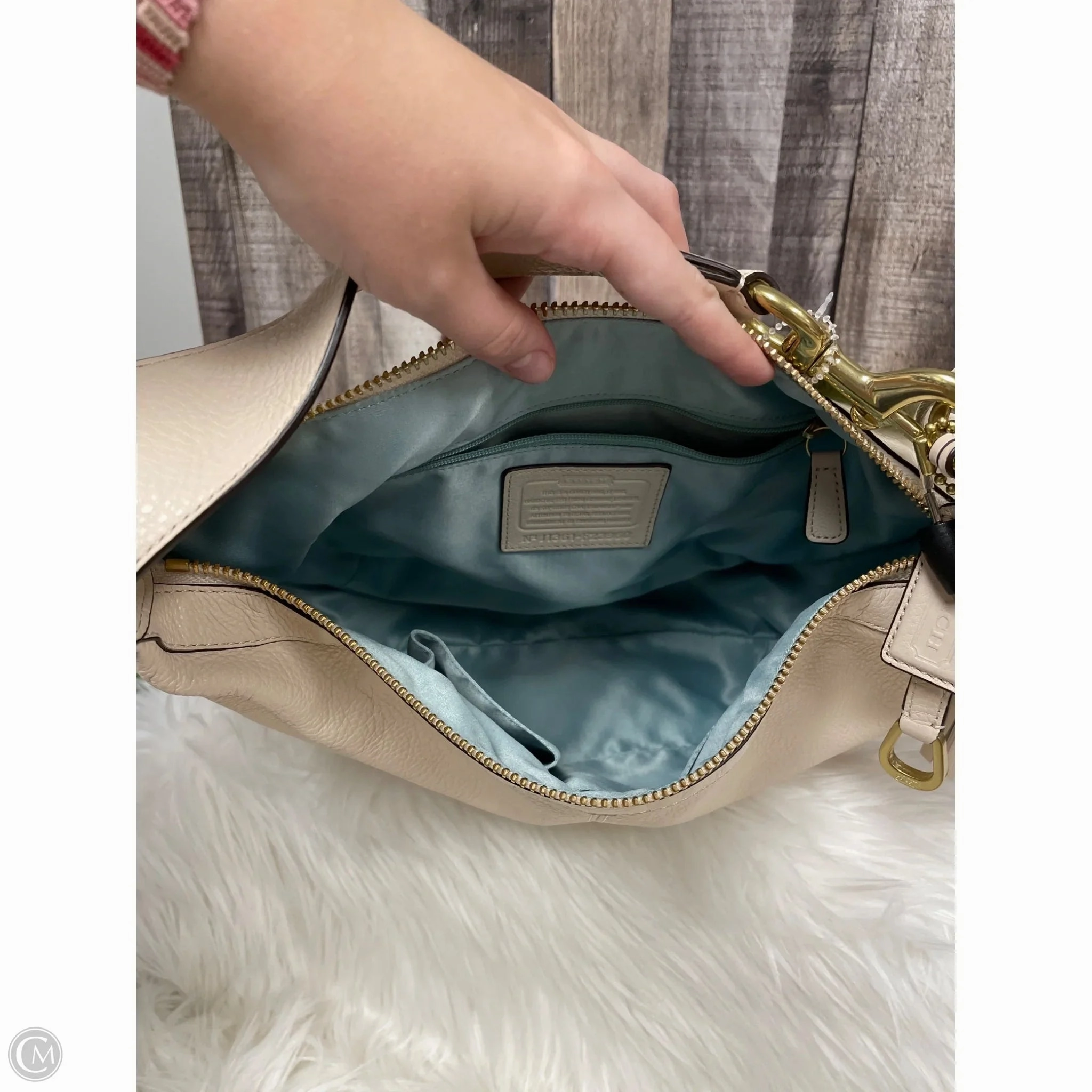 Handbag Designer By Coach, Size: Large