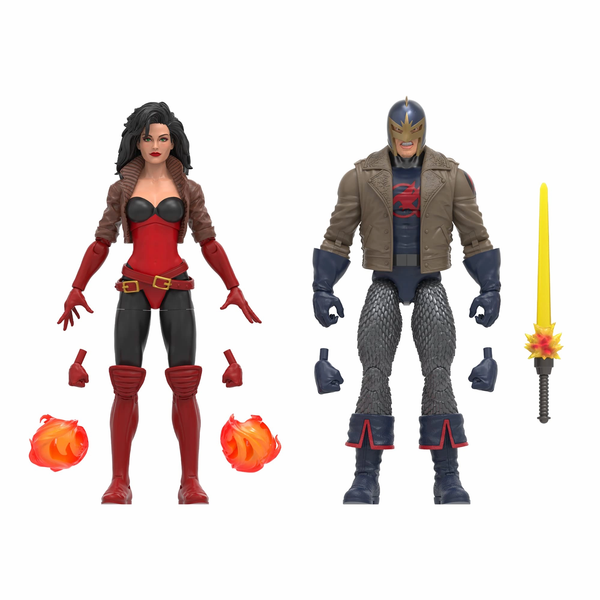 Hasbro F7090 Marvel Legends Series Avengers 60th Anniversary Black Knight & Sersi 6-Inch Action Figures