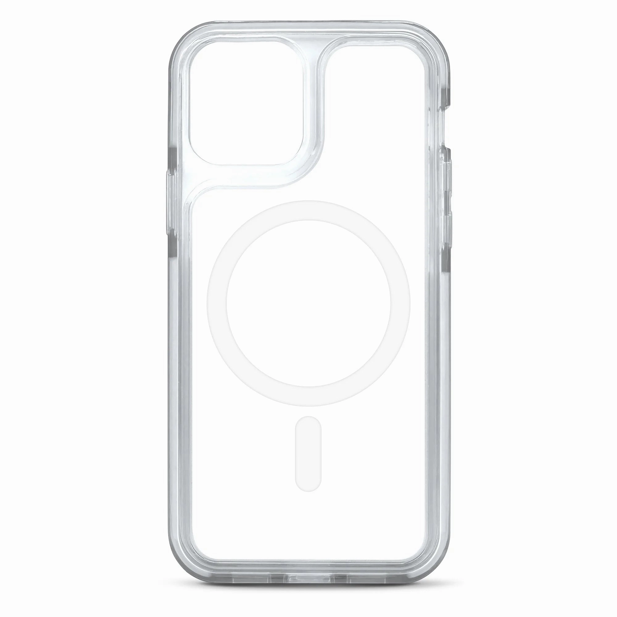 iHome 2IHPC2197X9W2 iPhone 12 Pro/12 Magnetic Velo Phone Case, White/Clear