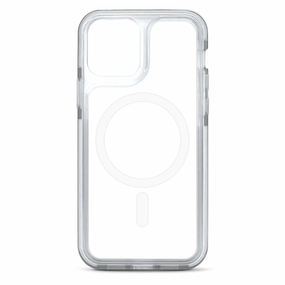 iHome 2IHPC2197X9W2 iPhone 12 Pro/12 Magnetic Velo Phone Case, White/Clear