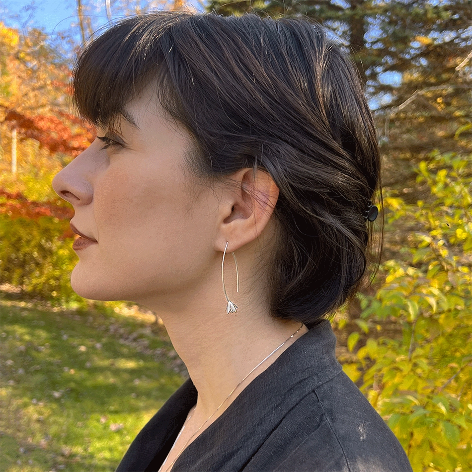 In Bloom Earrings - Sterling Silver, Indonesia