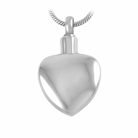 J-035 - Simple Heart - Pendant with Chain