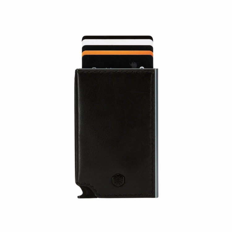 Jekyll & Hide Slim Card Slide Wallet - Black