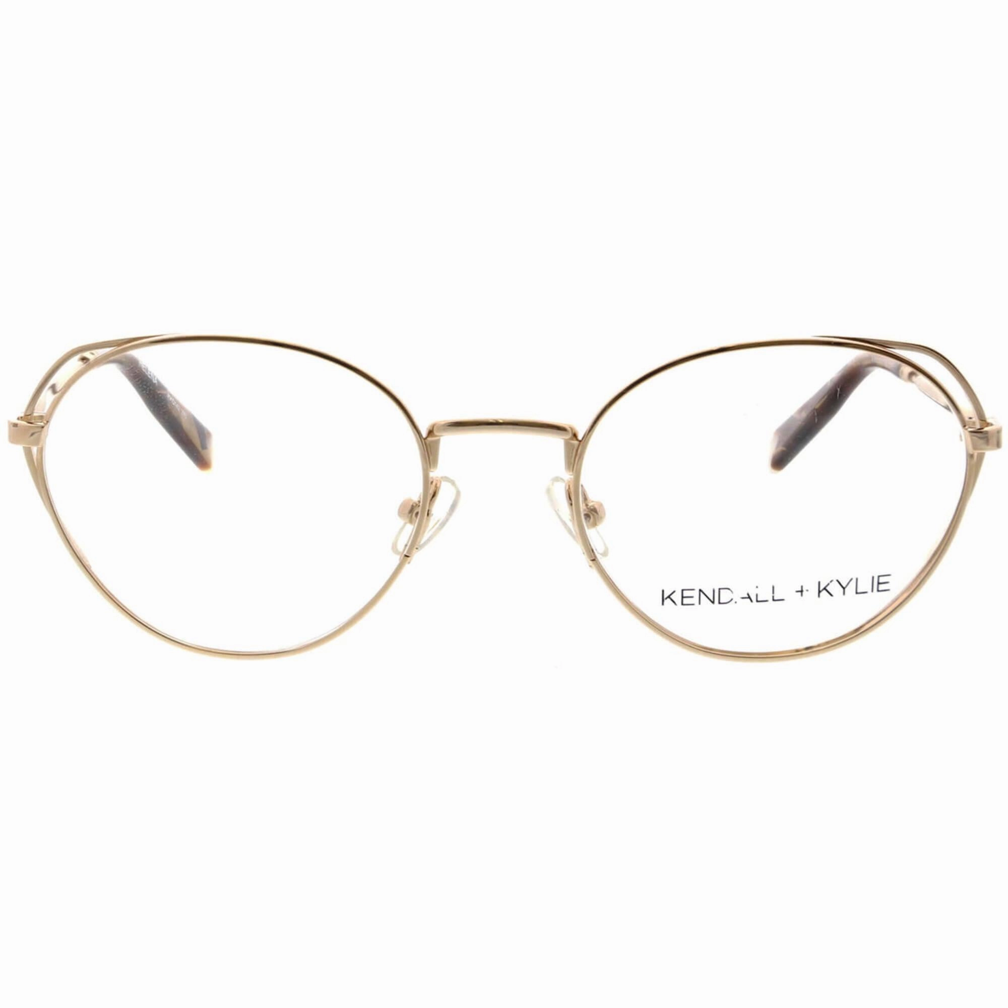 Kendall   Kylie Women's Eyeglasses - Classic Gold Frame Demo Lens | KKO142 HELENA 770
