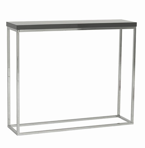 Kings Road Console Table GRAY/CHROME