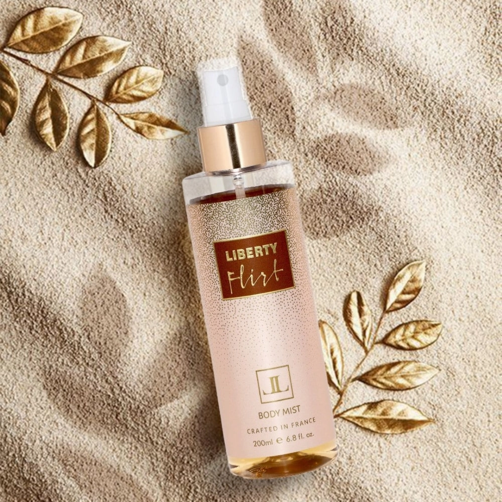 Liberty Luxury Flirt Body Mist for Men & Women Long Lasting Aquatic Fragrance Travel Friendly Perfume Body Spray Crafted in France 200ml