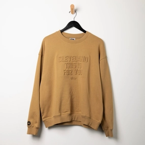 LJFF x ILTHY® Cleveland This is For You Embossed Crewneck (Tan)