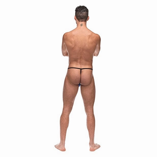 Male Power - Diamond Mesh Posing Strap Underwear O/S (Blue)