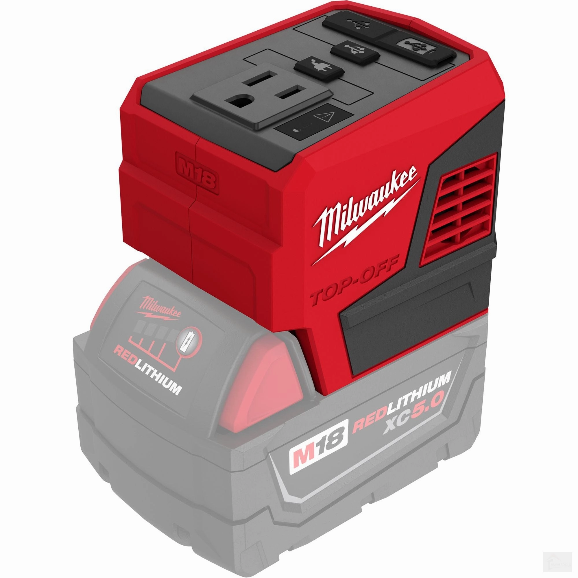 Milwaukee M18 18V Lithium-Ion 175-Watt Powered Compact Inverter for M18 Batteries (Tool-Only) {2846-20}