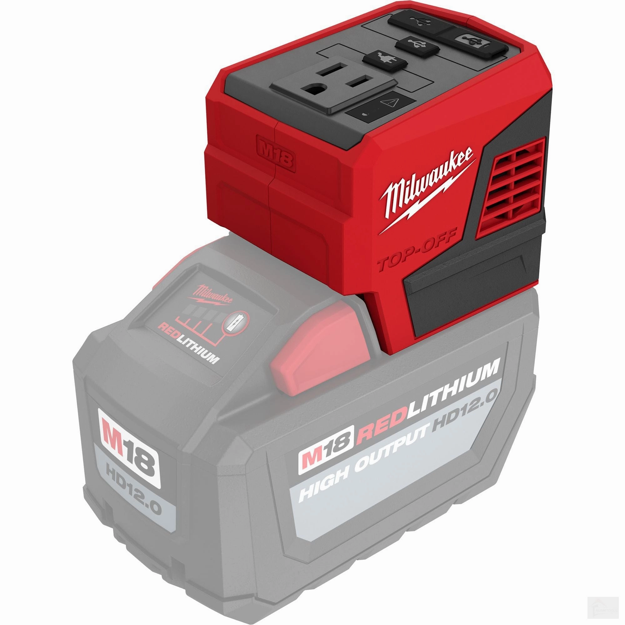 Milwaukee M18 18V Lithium-Ion 175-Watt Powered Compact Inverter for M18 Batteries (Tool-Only) {2846-20}