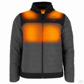 Milwaukee Men's M12 AXIS Gray Heated Jacket Kit (M102G-21)