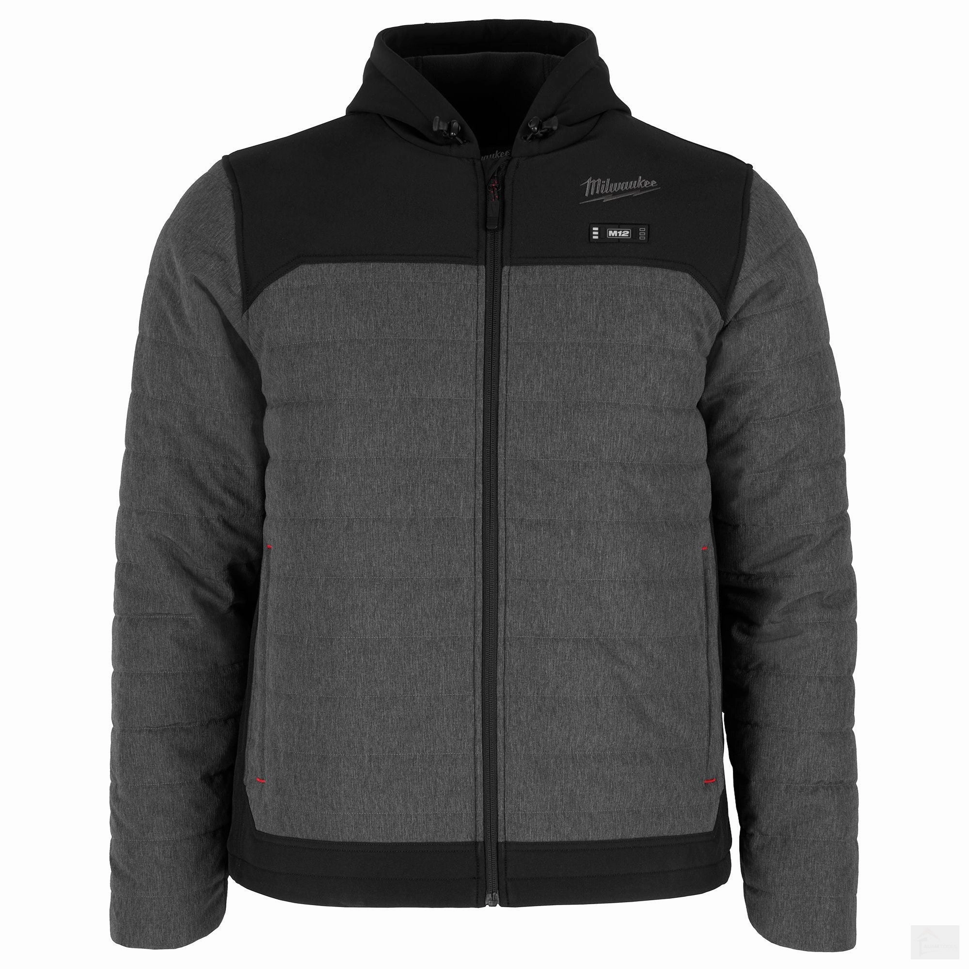 Milwaukee Men's M12 AXIS Gray Heated Jacket Kit (M102G-21)