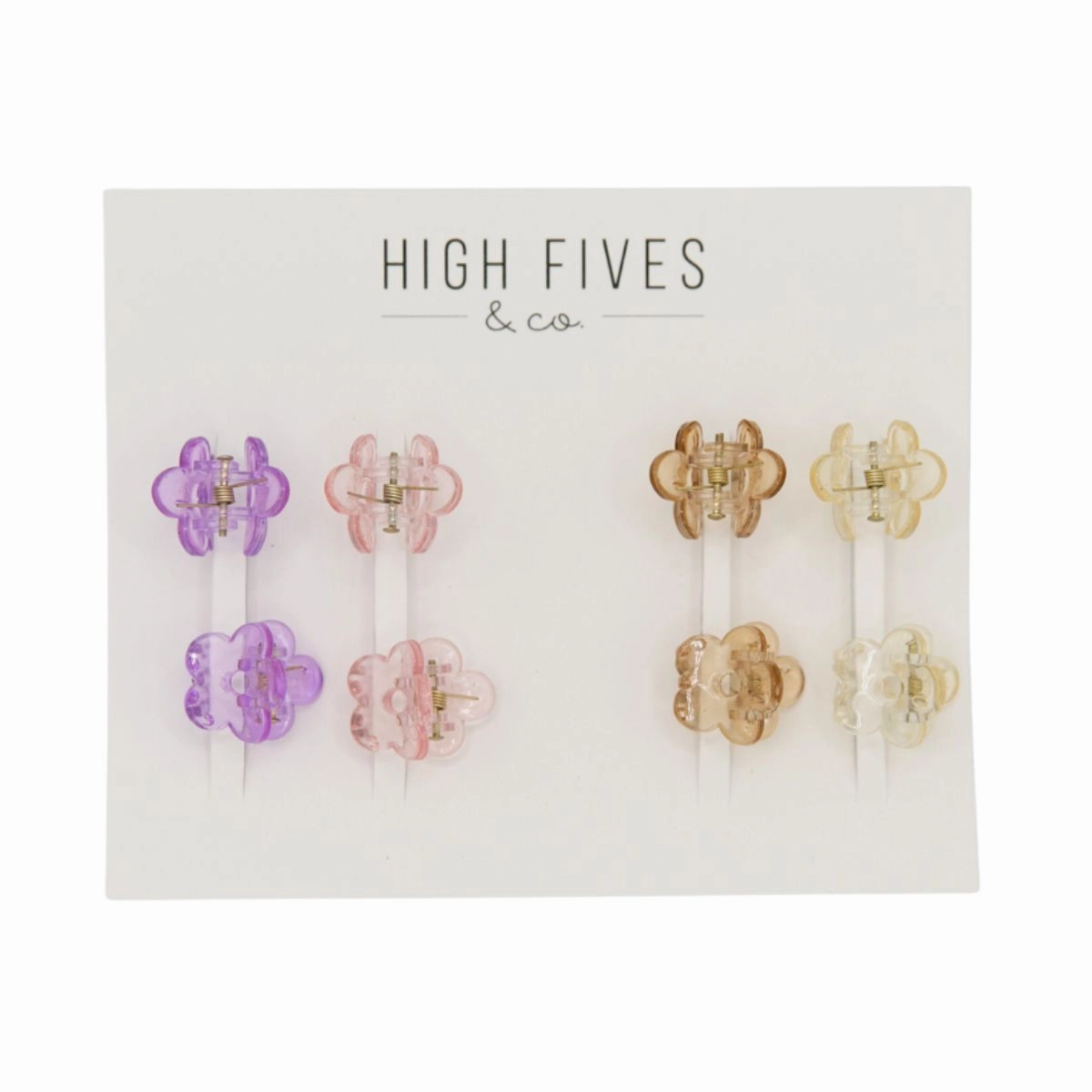 Mini Daisy Hair Claw Clips - Set of 8