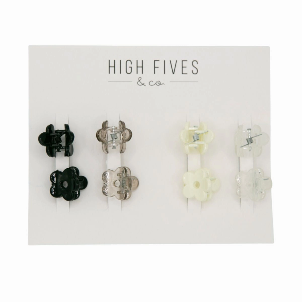 Mini Daisy Hair Claw Clips - Set of 8