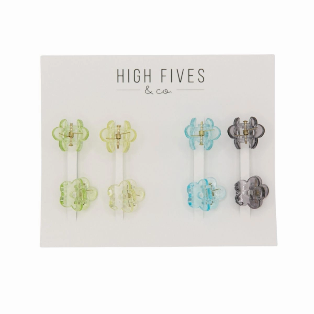 Mini Daisy Hair Claw Clips - Set of 8