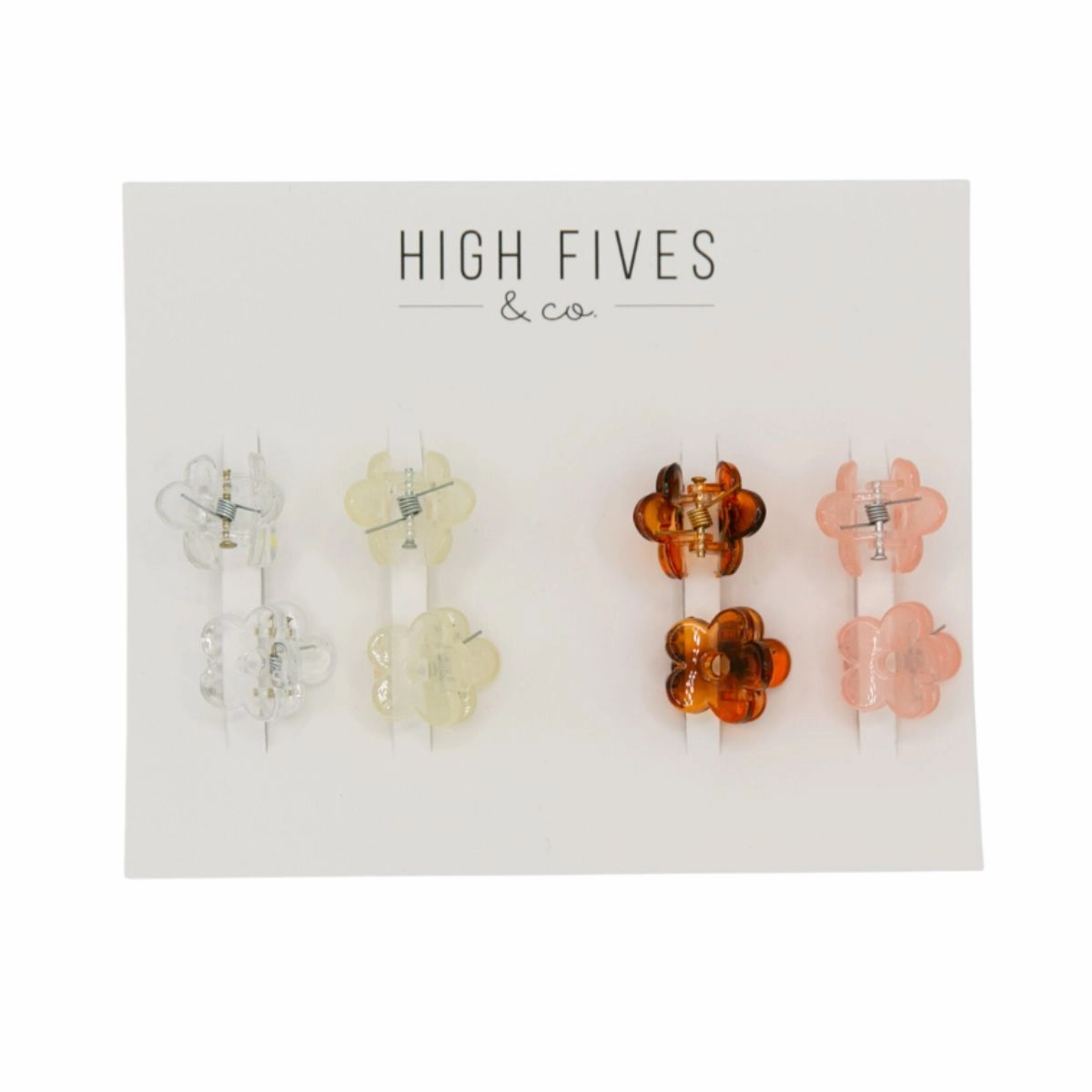 Mini Daisy Hair Claw Clips - Set of 8