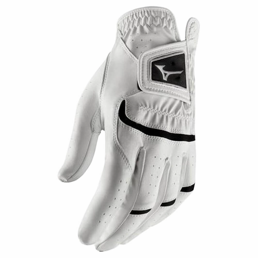 Mizuno Elite Golf Glove White/Black - 20 Men